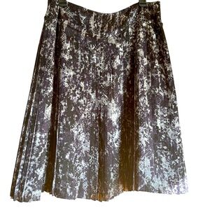 Jones New York Snake Print Mini Pleated Skirt. Black and Purple. Size‎ 12